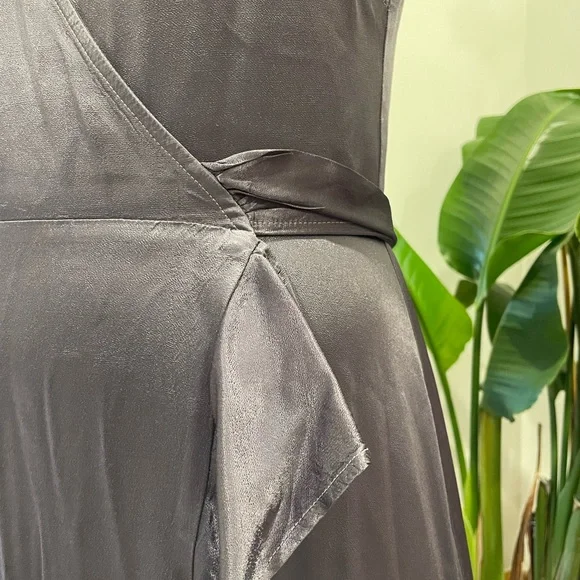 BHLDN (Anthropologie) purple silver asymmetrical dress 💜 - Picture 5 of 6